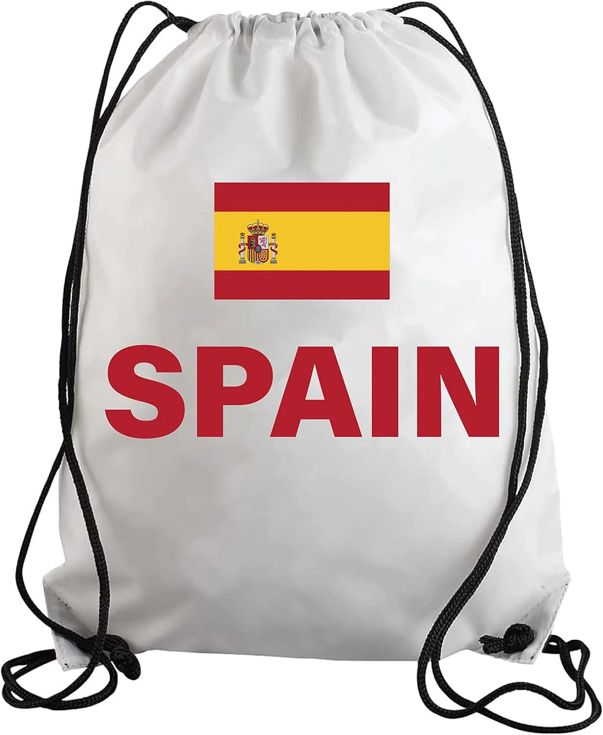 کیف بندکشی طرح اسپانیا مناسب برای طرفداران فوتبال، کوله پشتی ورزشی برای بزرگسالان و کودکان