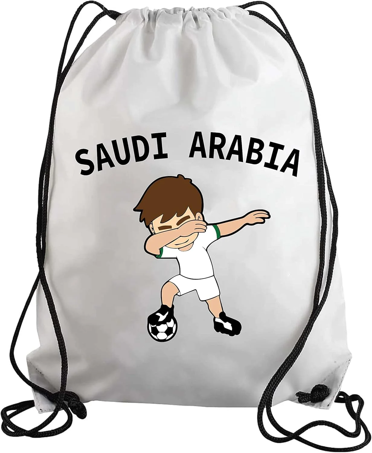 کیف بندکشی فوتبال عربستان سعودی برای طرفداران ورزشی، کوله پشتی مناسب برای بزرگسالان و کودکان