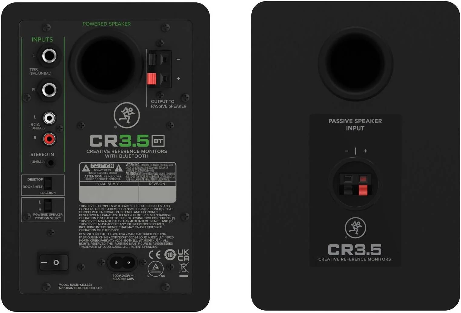 مانیتور استودیویی مکی CR3.5BT با توان 3.5 اینچ، دارای کنترل صدا و بلوتوث، آمپلیفایر کلاس D با توان پیک 50 وات، تیوتر گنبدی ابریشمی با توری محافظ، ورودیهای TRS، RCA و 3.5 میلیمتری، مشکی | CR3.5BT مانیتور استودیویی مکی CR3.5BT با توان 3.5 اینچ، دارای کنترل صدا و بلوتوث، آمپلیفایر کلاس D با توان پیک 50 وات، تیوتر گنبدی ابریشمی با توری محافظ، ورودیهای TRS، RCA و 3.5 میلیمتری، مشکی | CR3.5BT