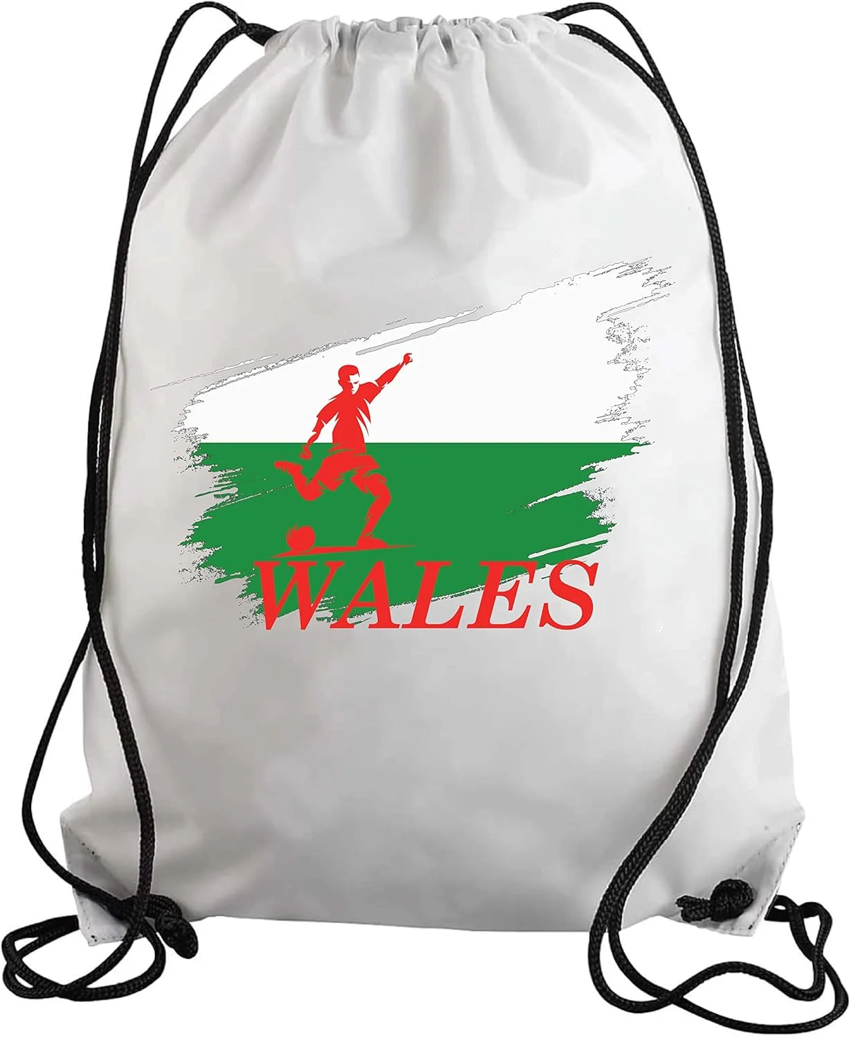 کیف بندکشی ولز برای طرفداران فوتبال، کوله پشتی مناسب ورزش، مناسب بزرگسالان و کودکان