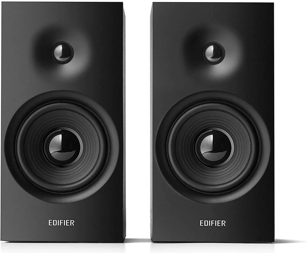 ست اسپیکر بلوتوثی قفسه کتابی Edifier R1080BT، توان خروجی 24 وات RMS، درایورهای باس 4 اینچی + درایورهای تریبل 0.75 اینچی، تراشه DSP داخلی، ورودی BT V5.1 Line In & AUX In، محفظه چوبی کلاسیک، مشکی | 81-06784 ست اسپیکر بلوتوثی قفسه کتابی Edifier R1080BT، توان خروجی 24 وات RMS، درایورهای باس 4 اینچی + درایورهای تریبل 0.75 اینچی، تراشه DSP داخلی، ورودی BT V5.1 Line In & AUX In، محفظه چوبی کلاسیک، مشکی | 81-06784