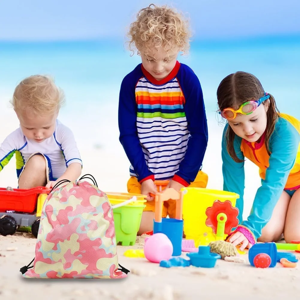 کیف شنا برای دختران و پسران، کیف شنا ضد آب بچگانه با جدا کننده خشک و تر، کوله پشتی ساحلی ورزشی مناسب استخر و ساحل برای کودکان