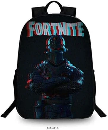 ست کوله پشتی سه تکه، کیف مدرسه طرح فورتنایت، کیف ورزشی و روزمره، کیف دوشی و دستی مشکی رنگ، مناسب برای همه