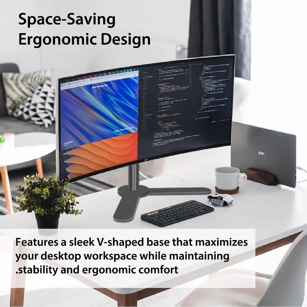 پایه رومیزی مانیتور کامپیوتر TechnoMounts – نگهدارنده رومیزی قابل تنظیم برای صفحه نمایش های LCD کامپیوتر 13 تا 32 اینچی با قابلیت چرخش و شیب – سازگار با VESA
