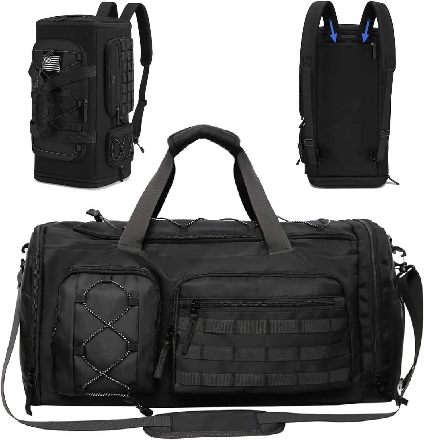 کیف ورزشی برای آقایان و بانوان، کیف مسافرتی 45 لیتری، کوله پشتی آخر هفته با محفظه کفش