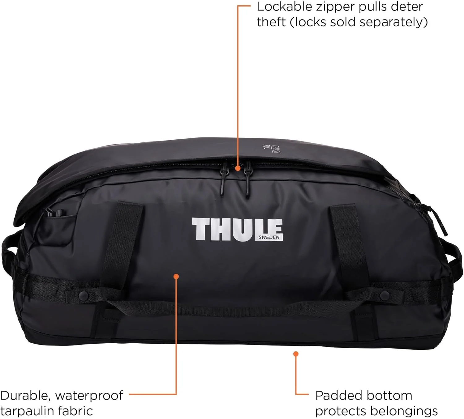 کیف دافل Thule Chasm با ظرفیت 70 لیتر، مشکی کیف دافل Thule Chasm با ظرفیت 70 لیتر، مشکی