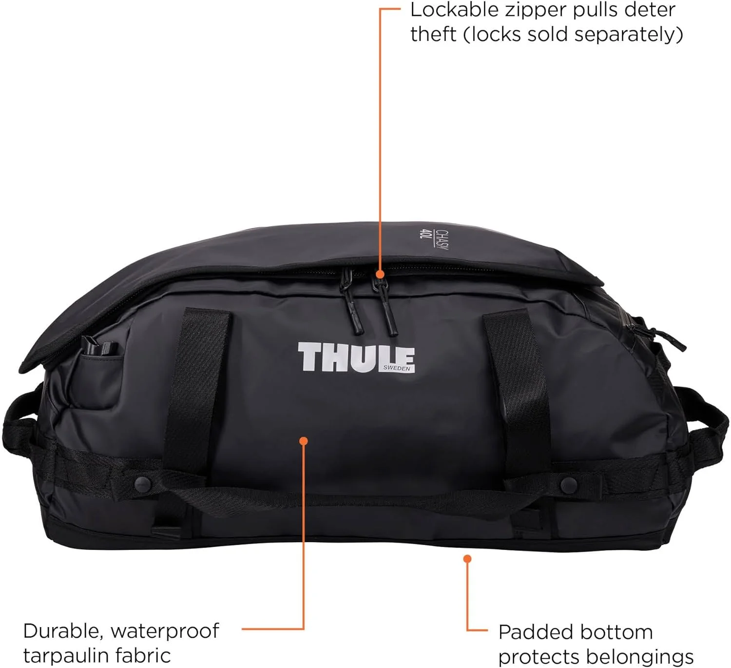 کیف دافل Thule Chasm 40 لیتری، مشکی کیف دافل Thule Chasm 40 لیتری، مشکی