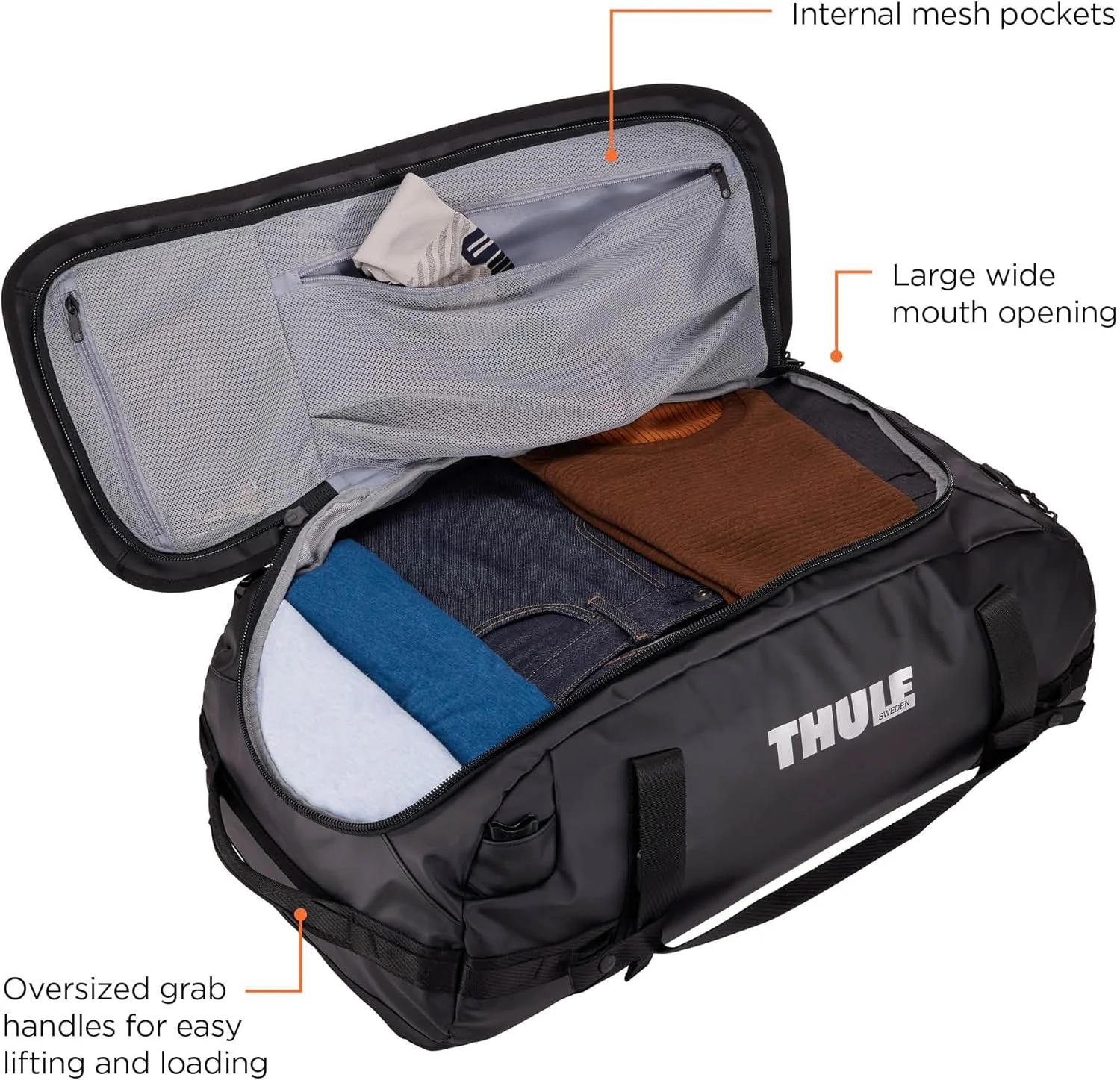 کیف دافل Thule Chasm با ظرفیت 70 لیتر، مشکی کیف دافل Thule Chasm با ظرفیت 70 لیتر، مشکی