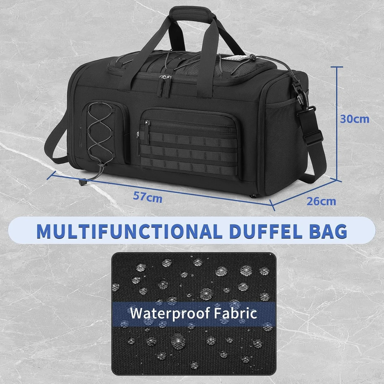 کیف ورزشی برای آقایان و بانوان، کیف مسافرتی 45 لیتری، کوله پشتی آخر هفته با محفظه کفش