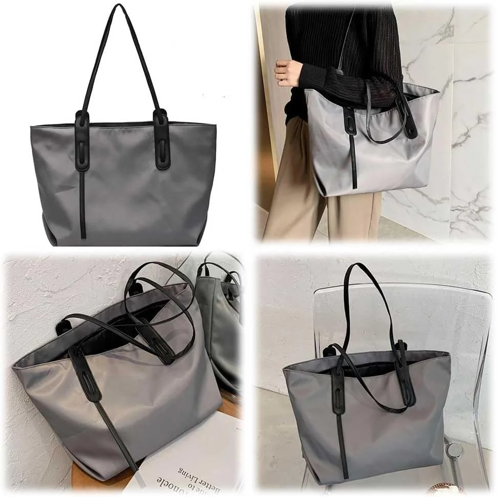 کیف دستی زنانه بزرگ و جادار - سبک ساده، مناسب باشگاه، کیف کار لپ‌تاپ، کیف رقص و یوگا، ایده‌آل برای ورزش و مسافرت