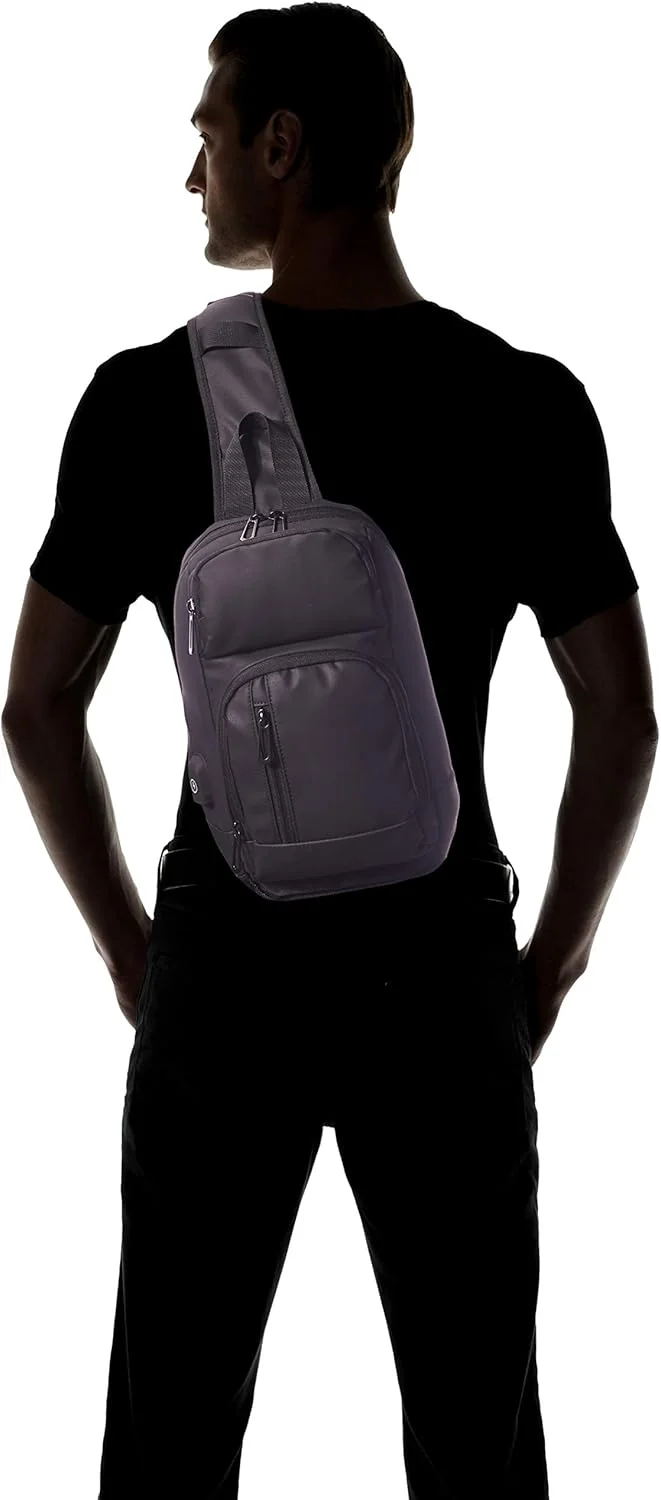کیف دوشی یک طرفه مردانه، کیف رودوشی با پورت USB، ضدآب و سبک