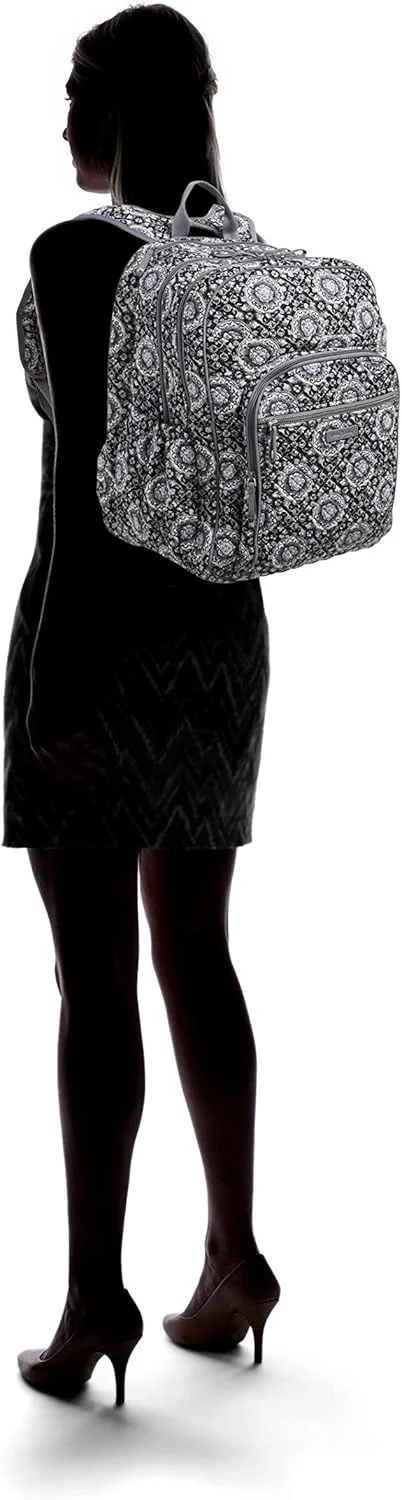 کوله پشتی بزرگ دانشجویی زنانه ورا بردلی از جنس کتان