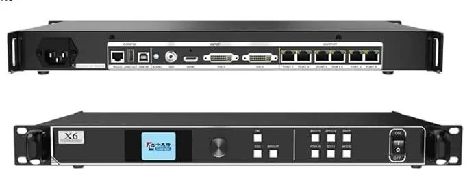 پردازشگر 2K کالرلایت X6 با کنترل پورت سریال، کنترل USB، صدا، پشتیبان گیری حلقه ای، دمای رنگ دقیق، گواهینامه