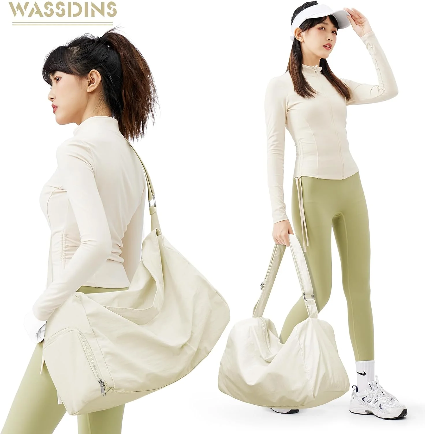 کیف ورزشی کوچک با محفظه کفش، کیف دافل ورزشی برای مسافرت بانوان، کیف دستی ضد آب سبک وزن برای شنا، یوگا، رقص