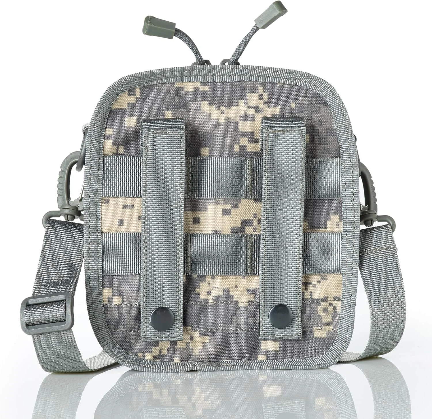 کیف دوربین دوچشمی طرح استتار، ضدآب، دارای فوم ضربه‌گیر داخلی، مناسب برای حمل در شکار، پیاده‌روی و مسافرت (مناسب برای دوربین‌های دوچشمی زیر 42 میلی‌متر برای استفاده عمومی)