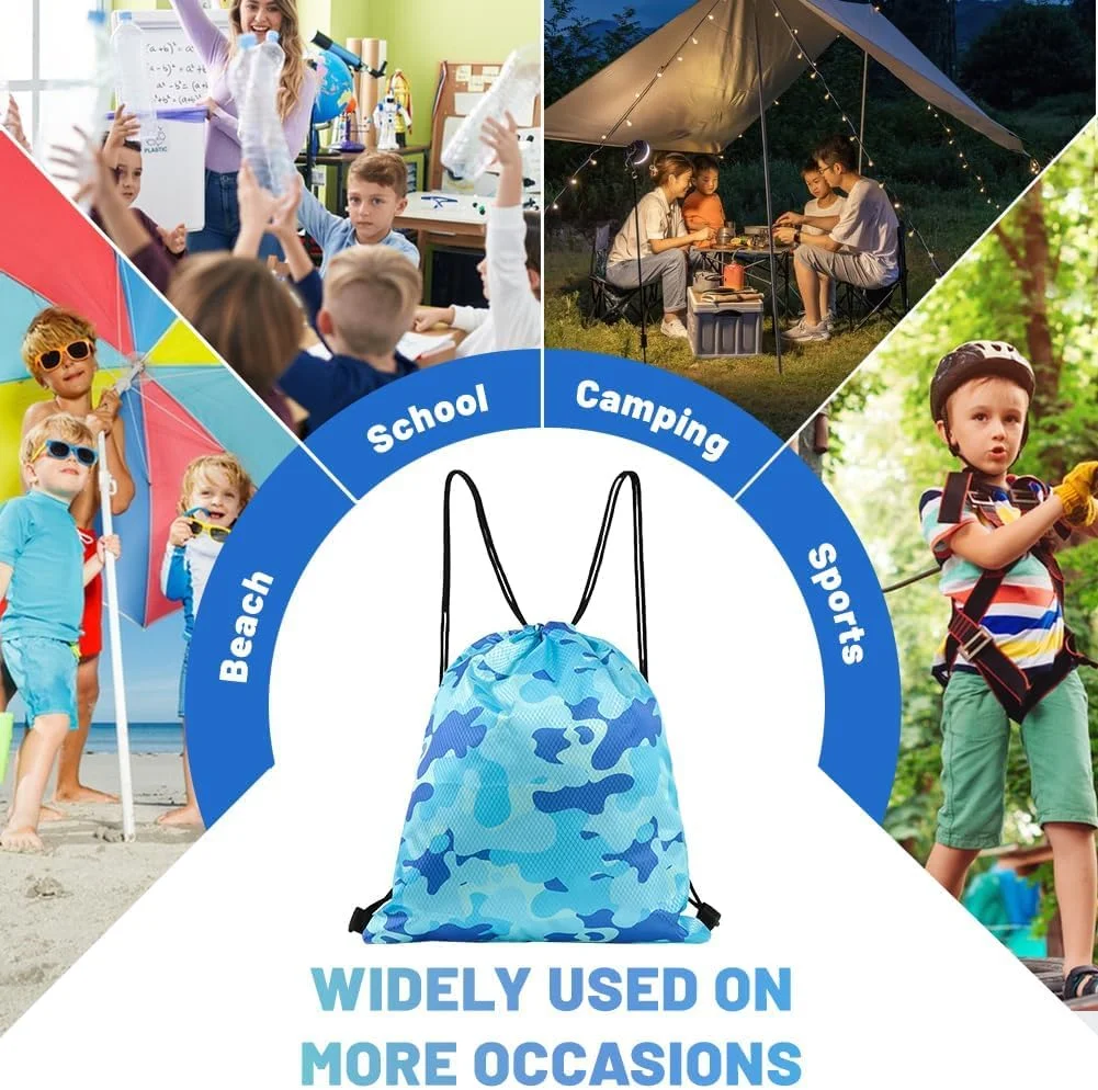 کیف شنا ضد آب کودکان با قابلیت جداسازی خشک و تر، کیف سبک وزن بند دار برای وسایل شنا استخر پسرانه و دخترانه، کیف ساحلی و ورزشی مقاوم در برابر آب کودکان با محفظه های جداگانه