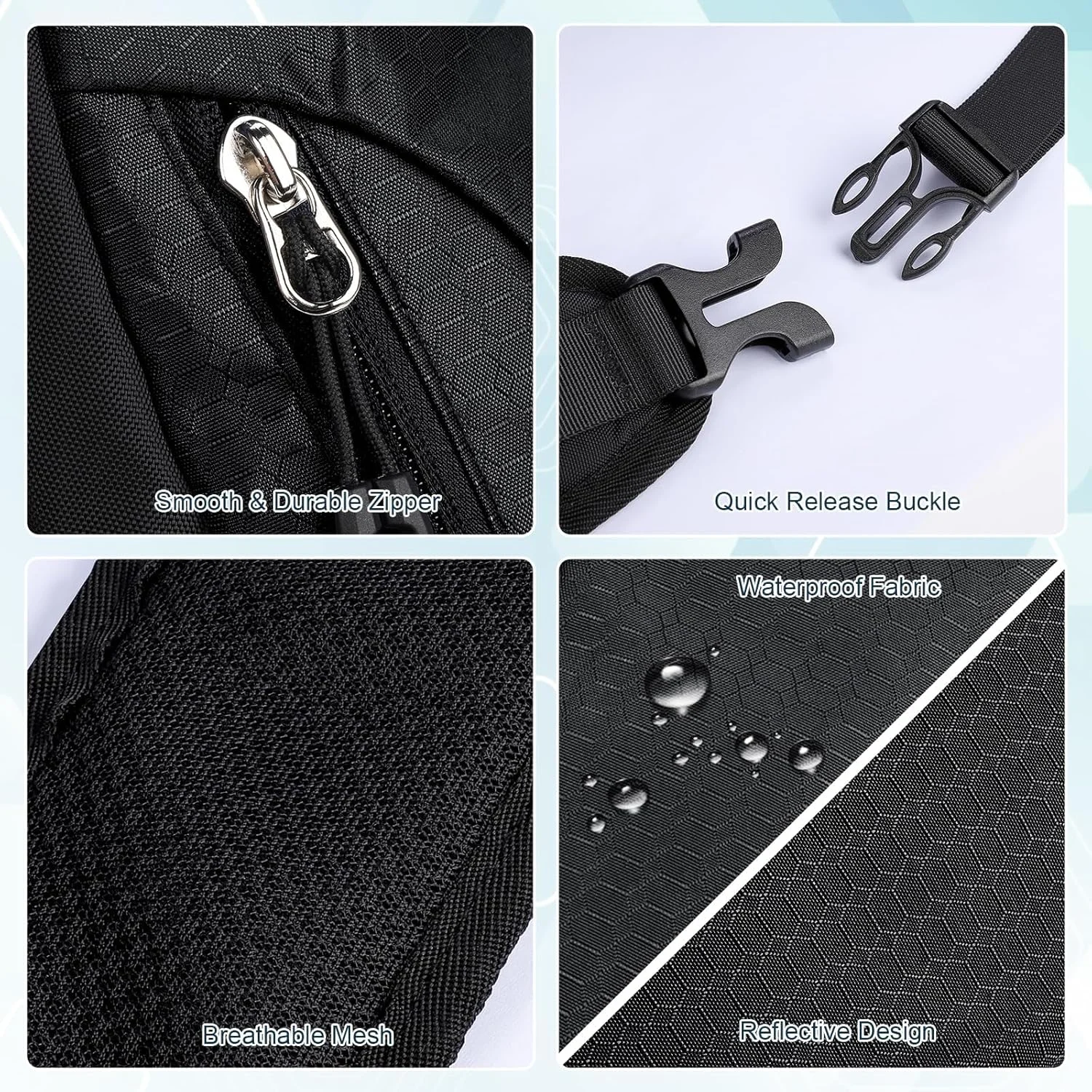 کیف دوشی ضد آب برای آقایان و بانوان، کیف های دوشی، کیف سینه ای، کیف شانه ای سبک وزن با بند قابل تنظیم، کیف های ضربدری و کوله پشتی برای مسافرت، پیاده روی، دویدن و دوچرخه سواری
