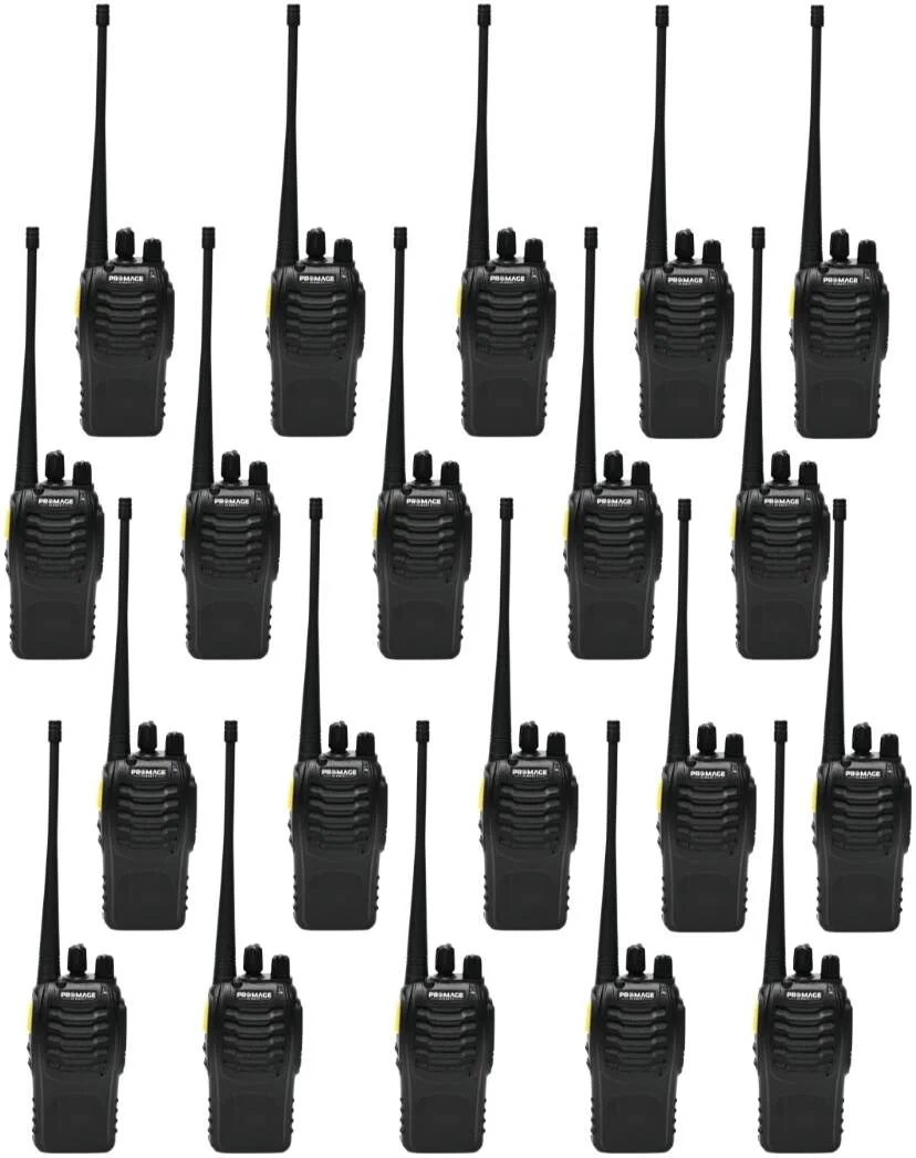 بسته دوتایی ایستگاه رادیویی قابل حمل پرومِیج کانکت مدل PC-WT710، طراحی فشرده و سبک وزن، باتری 1500 میلی آمپر ساعتی، هندزفری، برای فعالیت های خارج از منزل و ارتباطات صنعتی، بسته 20 عددی | PC-WT710