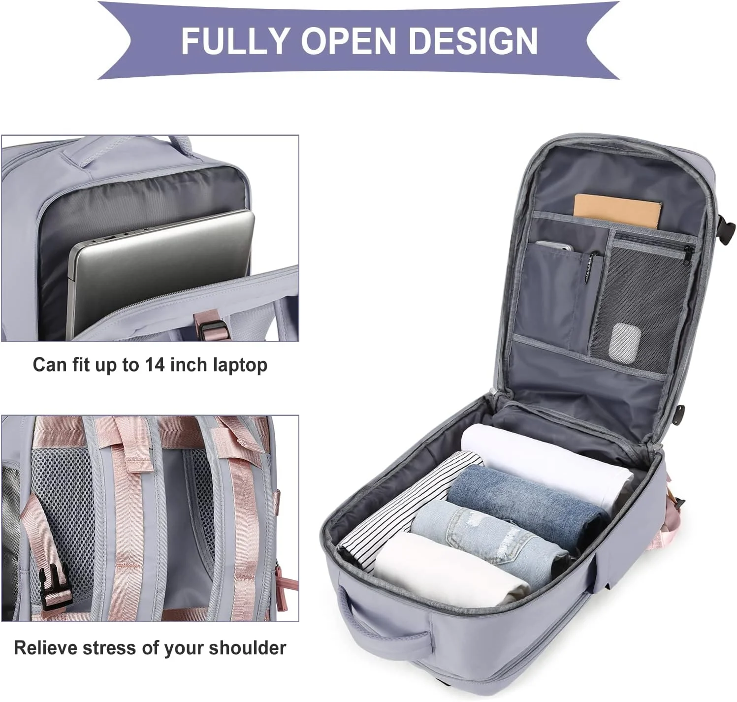 کوله پشتی بزرگ مسافرتی زنانه، کوله پشتی دستی، کوله پشتی کوهنوردی ضد آب ورزشی در فضای باز، کوله پشتی روزانه غیر رسمی، کیف مدرسه ...