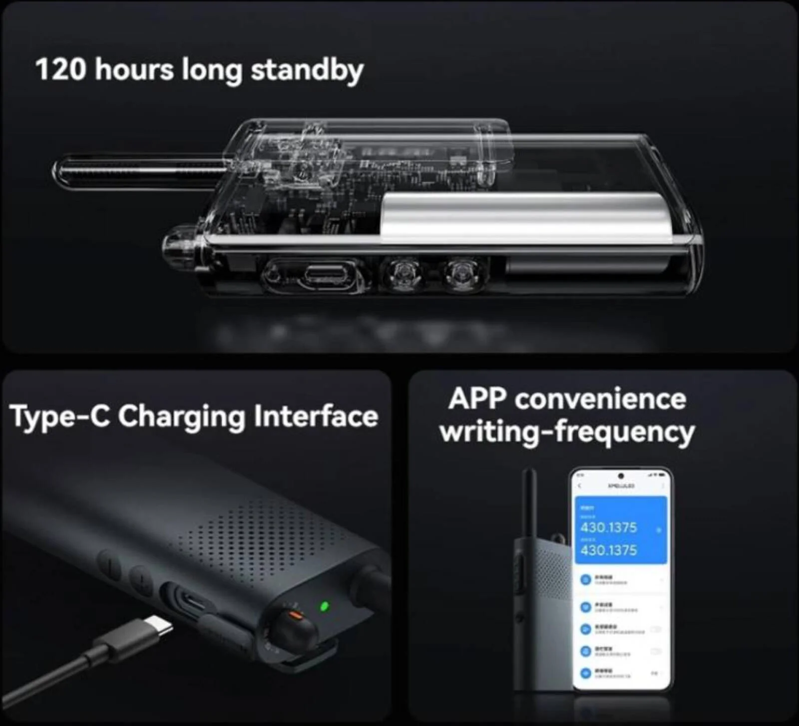 شیائومی واکی تاکی 3 نسخه چت، پشتیبانی از فاصله ارتباطی 1 تا 5 کیلومتر، توان انتقال 3 وات، باتری 2000 میلی آمپر ساعتی، تا 120 ساعت آماده به کار، مشکی | واکی تاکی 3 شیائومی واکی تاکی 3 نسخه چت، پشتیبانی از فاصله ارتباطی 1 تا 5 کیلومتر، توان انتقال 3 وات، باتری 2000 میلی آمپر ساعتی، تا 120 ساعت آماده به کار، مشکی | واکی تاکی 3