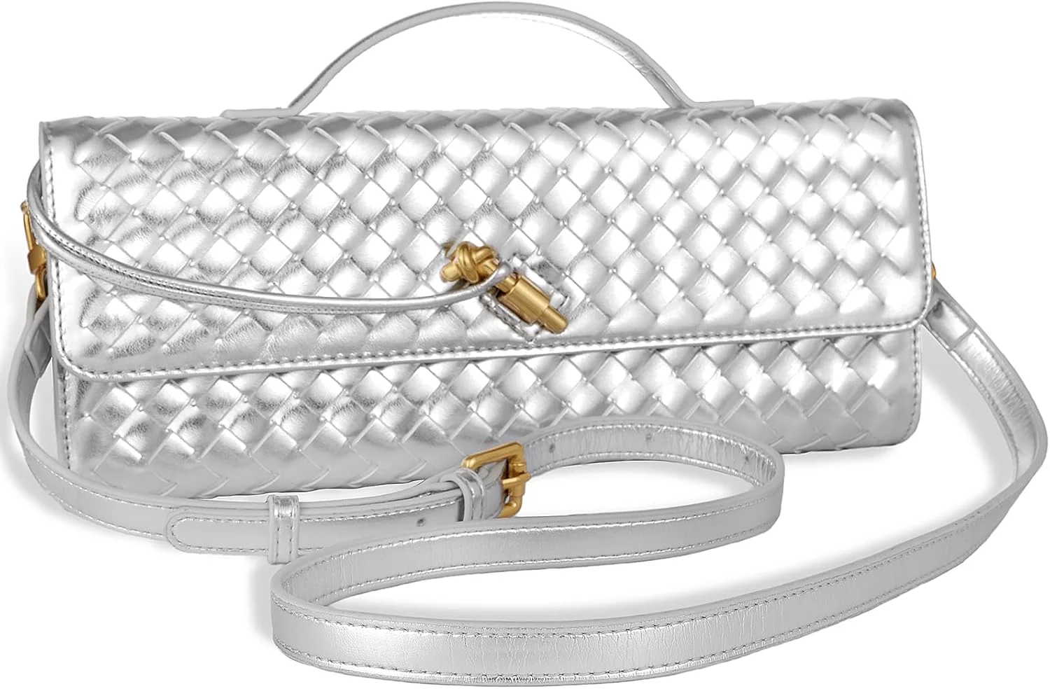 کیف دستی بافتنی زنانه، کیف دوشی چرمی غیر رسمی، کیف کلاچ کراس بادی مد روز