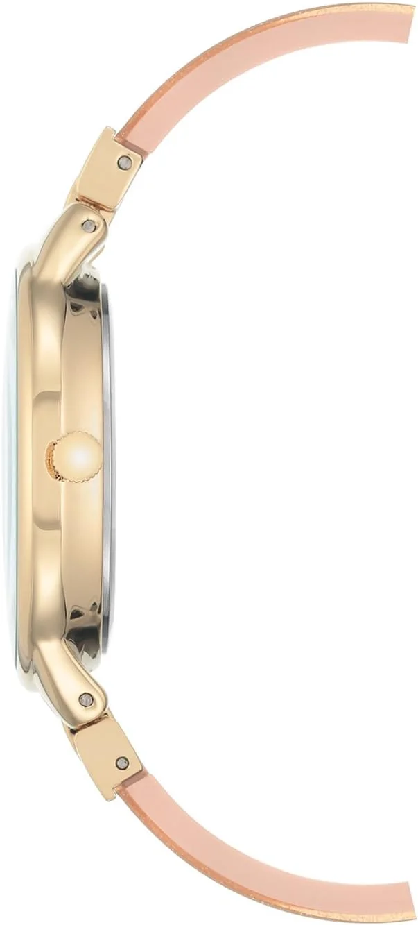 ساعت النگویی زنانه آنه کلاین مدل AK/1408CRCR با نگین های کریستالی ممتاز، رنگ کرم