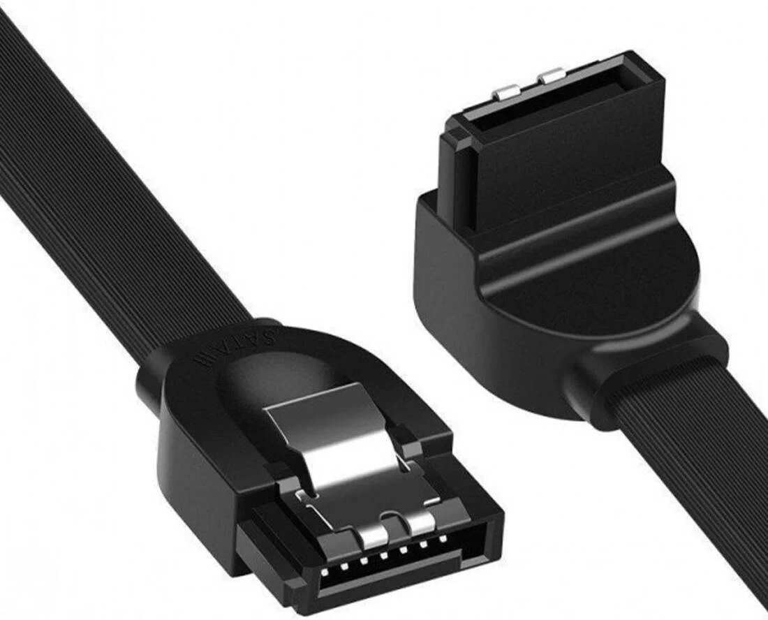 کابل داده SATA 3 یوگرین US217، 0.5 متری، HDD، SSD، ODD، کابل اتصال داده پرسرعت 6 گیگابیت بر ثانیه، زاویه دار، بادوام، مشکی | 30797