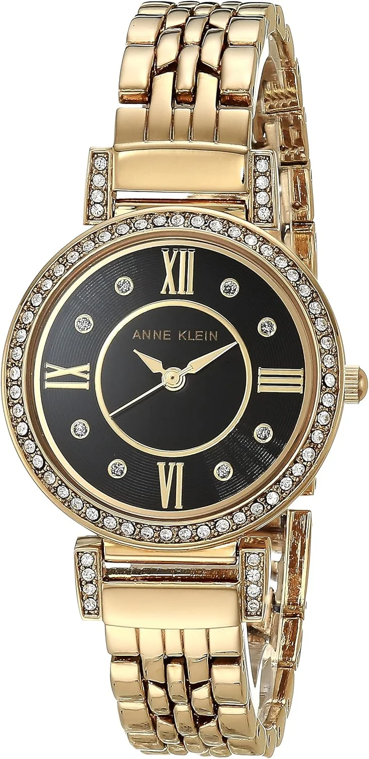 ساعت مچی دستبندی زنانه آنه کلاین با نگین های درخشان مدل AK/2928