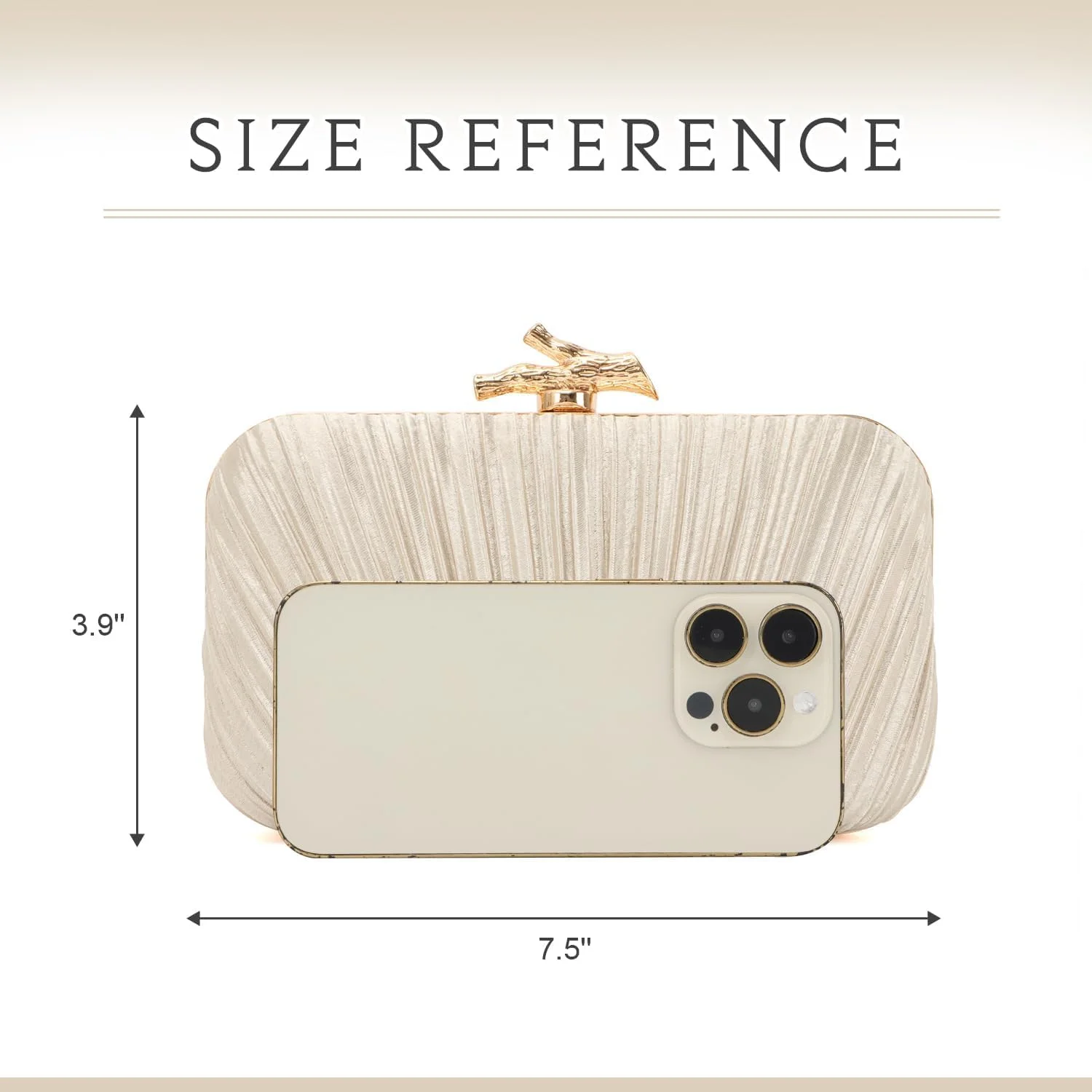 کیف دستی کلاچ زنانه Gmaro، کیف مجلسی پلیسه دار با زنجیر برای مهمانی عروسی