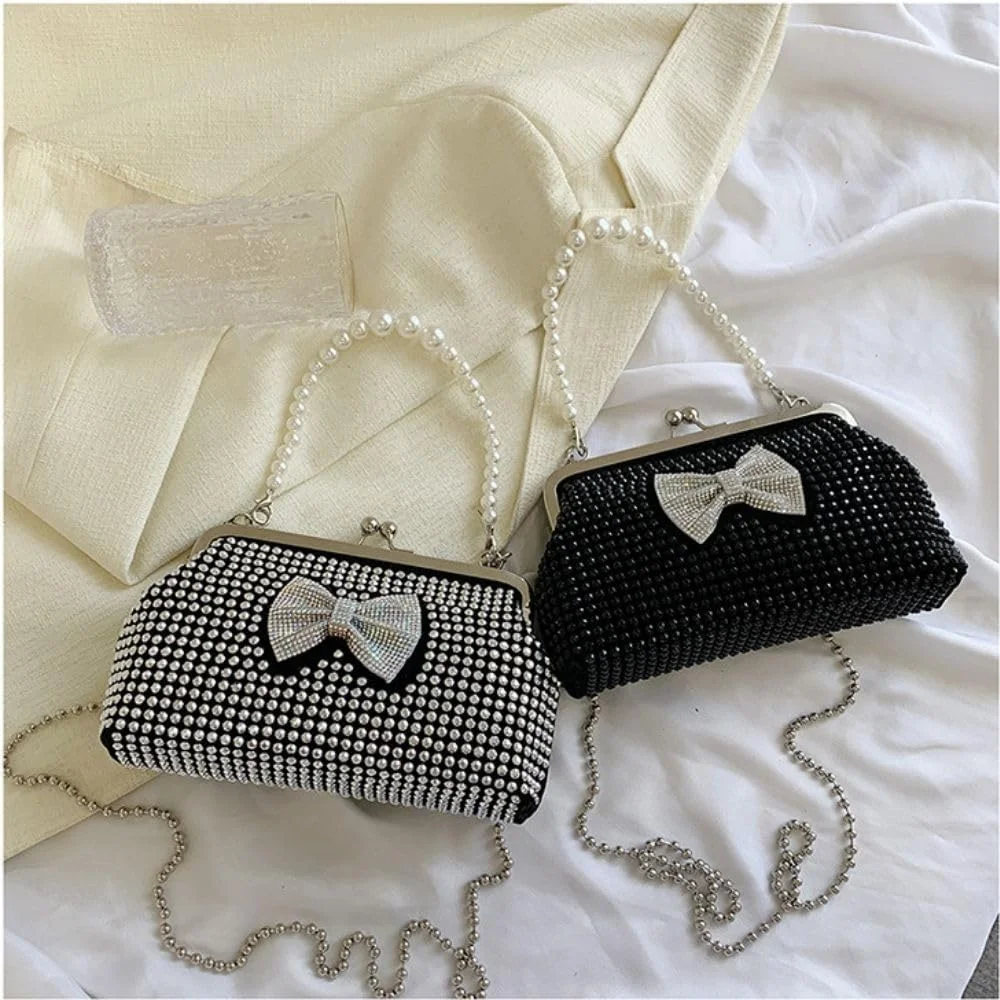 کیف کلاچ سنگ مشکی Glitters® - یک اکسسوری لوکس و شیک برای ارتقای استایل شما!