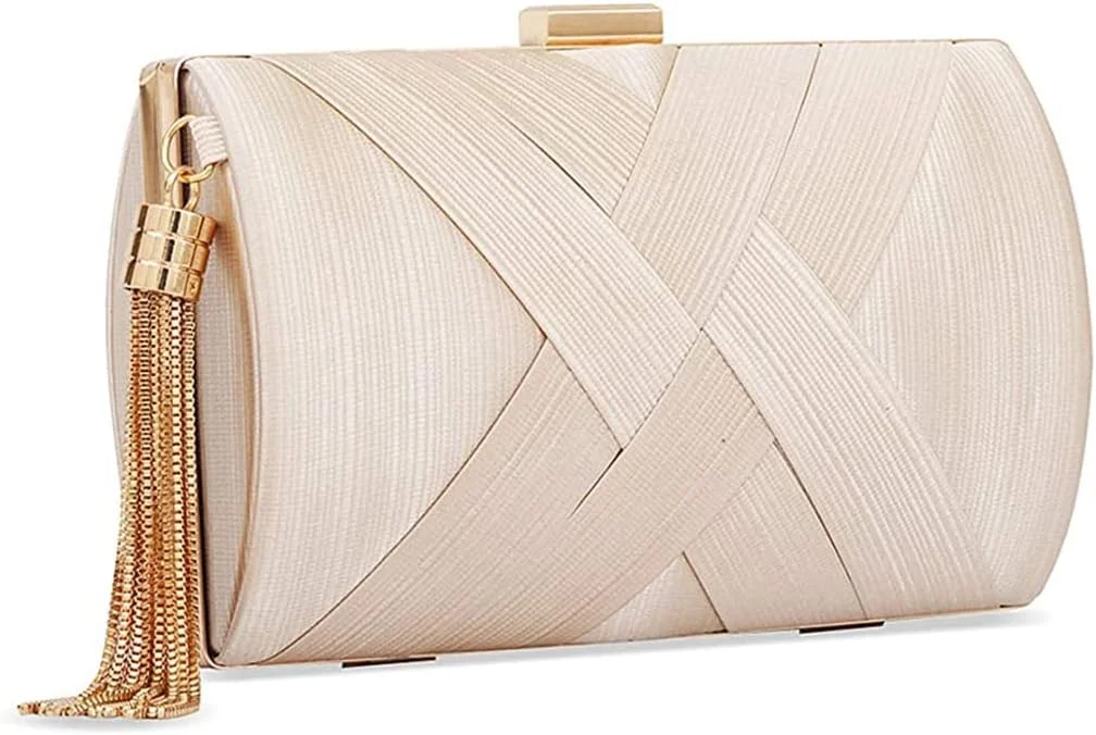 کیف کلاچ مجلسی زنانه ELECDON، کیف دستی مجلسی طراح دار، کیف دستی مهمانی زنانه