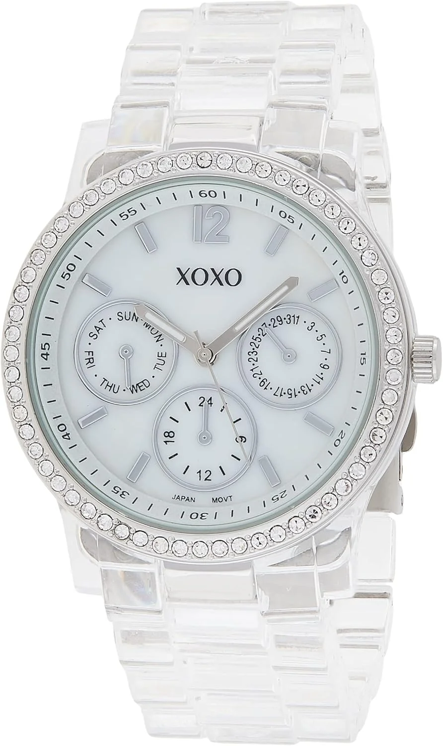 ساعت مچی عقربه ای زنانه آکیوتایم XOXO مدل XO5529 با بند پلاستیکی