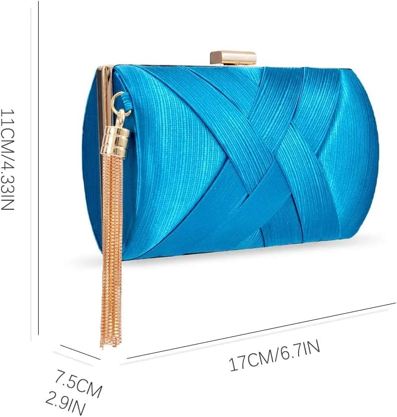 کیف کلاچ مجلسی زنانه شیک ELECDON - کیف دستی طراح دار برای مهمانی ها، کیف دستی کلاچ زنانه ظریف کیف کلاچ مجلسی زنانه شیک ELECDON - کیف دستی طراح دار برای مهمانی ها، کیف دستی کلاچ زنانه ظریف