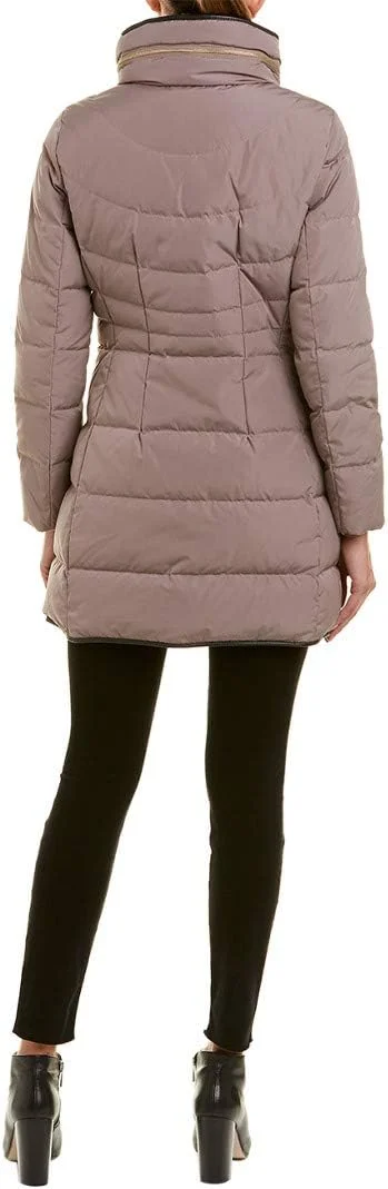 کُت زنانه کُل هان، تافته، با یقه خز مصنوعی