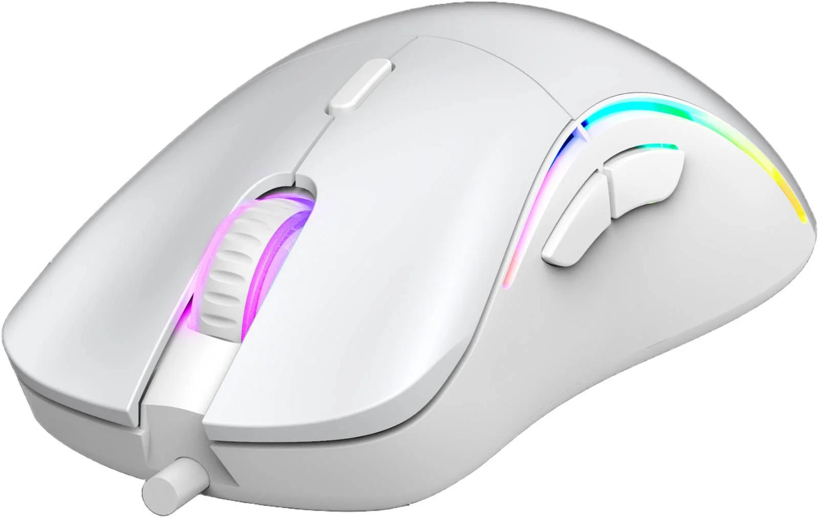ست گیمینگ 3 در 1 Gamdias Hermes E4 شامل کیبورد مکانیکی RGB با سوییچ قرمز، ماوس گیمینگ ارگونومیک RGB و ماوس پد گیمینگ بزرگ ضد لغزش، سفید | GD-HERMES-E4-3-IN-1-COMB