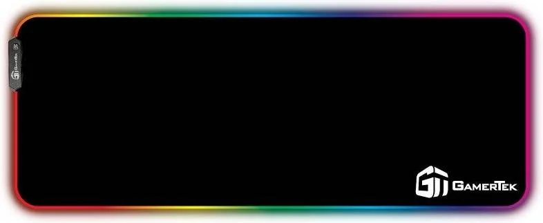 پد ماوس گیمینگ RGB، ابعاد 80x30 سانتی متر، سطح پارچه ای نرم با بافت ریز، پایه لاستیکی ضد لغزش، جنس پارچه پلی استر، مشکی نیمه شب