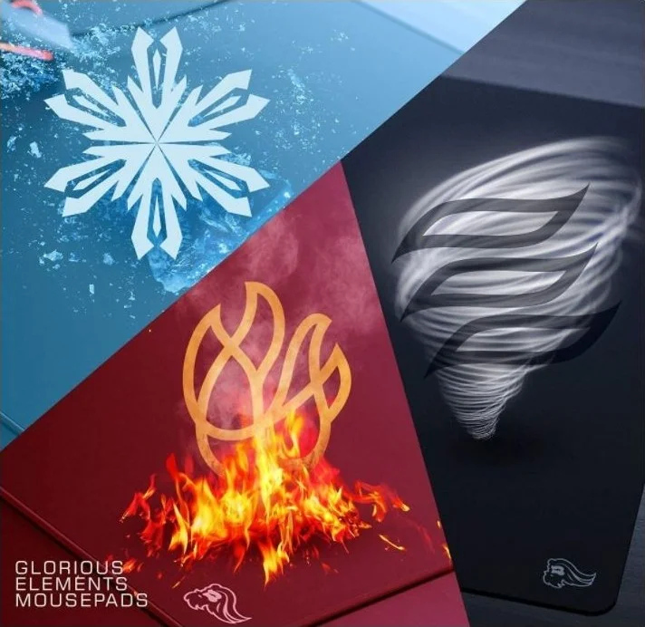 پد ماوس گیمینگ Glorious PC Gaming Element، 460X410X4 میلی متر - مشکی آتشین | GLO-MP-ELEM-FIRE