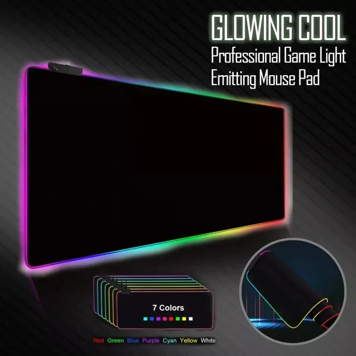 ماوس پد بزرگ حرفه ای گیمینگ با نورپردازی RGB