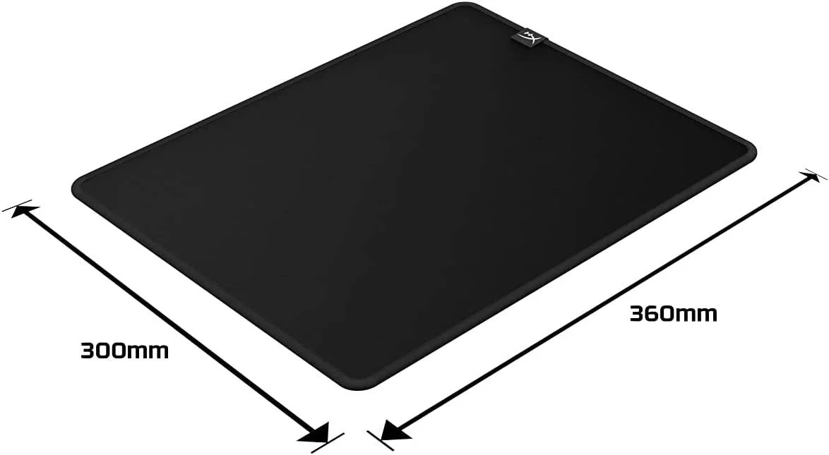 پد ماوس گیمینگ HyperX Pulsefire Mat، سطح پارچه ای قابل رول شدن، حافظه داخلی برای 3 پروفایل، تعویض پروفایل با حسگر لمسی، پایه لاستیکی ضد لغزش، بزرگ، مشکی | 4Z7X4AA