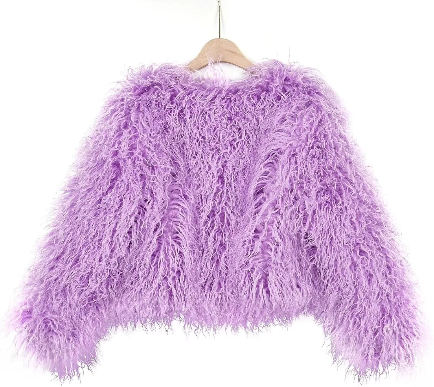 کت زنانه پشمی و خز مصنوعی یوآکو، آستین بلند، گرم مناسب زمستان کت زنانه پشمی و خز مصنوعی یوآکو، آستین بلند، گرم مناسب زمستان