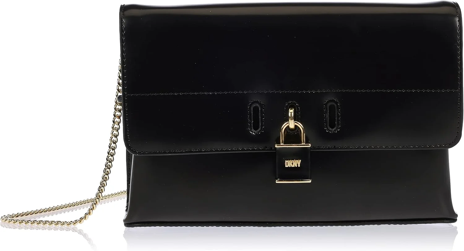 کیف کلاچ پالمر DKNY مدل R24GXT94BGD مشکی/طلایی