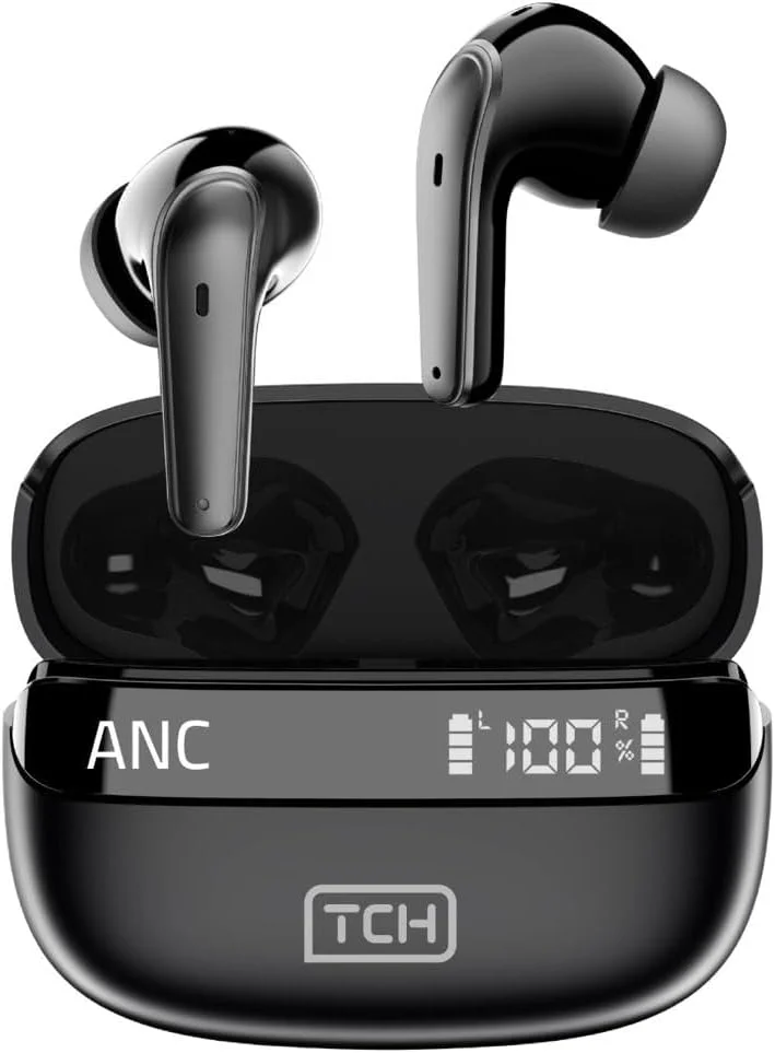هدفون بیسیم TCH مدل L10 ANC مشکی با قابلیت حذف نویز فعال، بیس قوی، تماس بلوتوثی، 4 میکروفون، مقاومت در برابر آب IPX4، 4 ساعت مکالمه و 8 ساعت پخش موسیقی، کنترل لمسی برای اندروید و iOS هدفون بیسیم TCH مدل L10 ANC مشکی با قابلیت حذف نویز فعال، بیس قوی، تماس بلوتوثی، 4 میکروفون، مقاومت در برابر آب IPX4، 4 ساعت مکالمه و 8 ساعت پخش موسیقی، کنترل لمسی برای اندروید و iOS