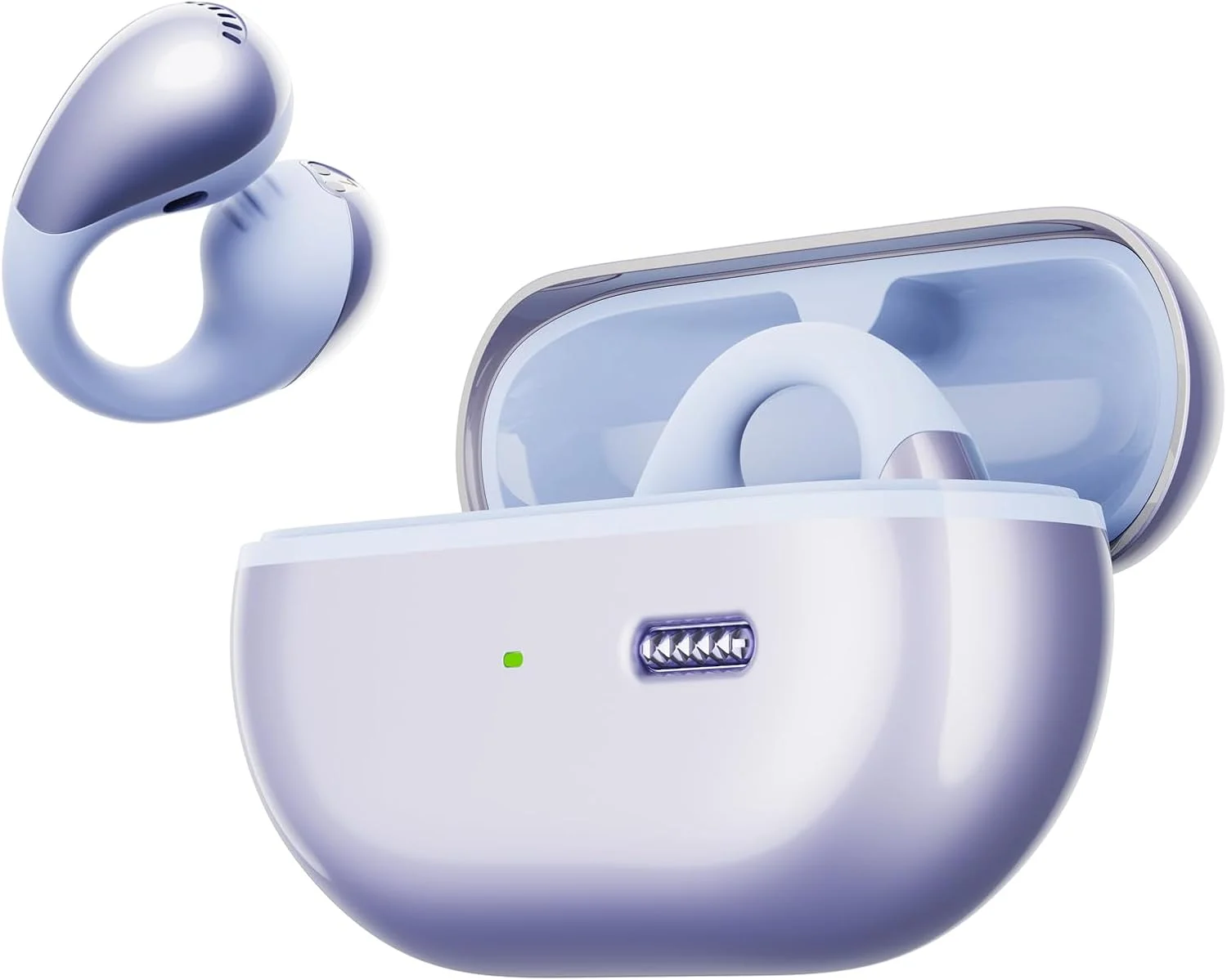 هدفون های گیره ای SoundPEATS PearlClip Pro با طراحی گوش باز، بلوتوث 5.4، ضد آب IPX5، هدفون های بی سیم با 24 ساعت پخش، کنترل برنامه برای دویدن/دوچرخه سواری/تناسب اندام
