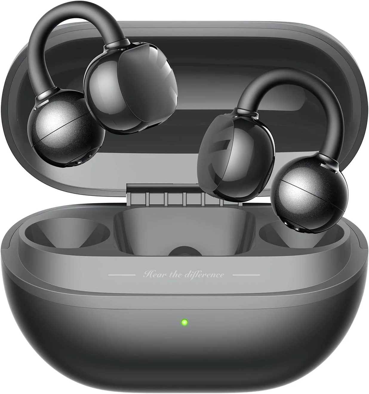 هدفون های کلیپسی گوش باز SOUNDPEATS POP Clip، هدفون بلوتوثی 5.4 گیره ای، راحتی سبک وزن، حذف نویز تماس با هوش مصنوعی با اتصال دوگانه، هدفون بی سیم صوتی فراگیر، 30 ساعت، IPX5، کنترل برنامه
