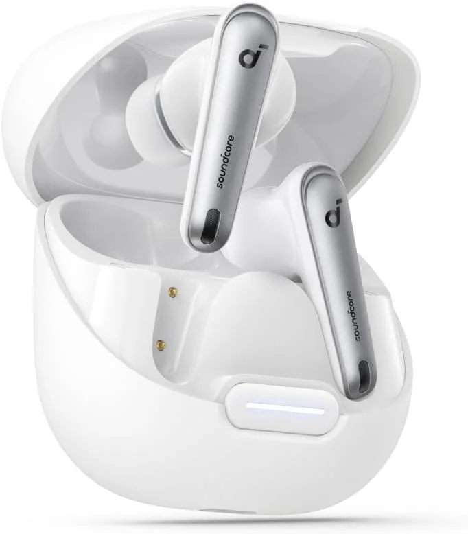 هدفون بی سیم soundcore by Anker Liberty 4 NC با قابلیت حذف نویز تطبیقی، کاهش 98.5 درصدی نویز برای گوش ها و محیط، صدای Hi-Res، باتری 50 ساعته، شارژ بی سیم، بلوتوث 5.3