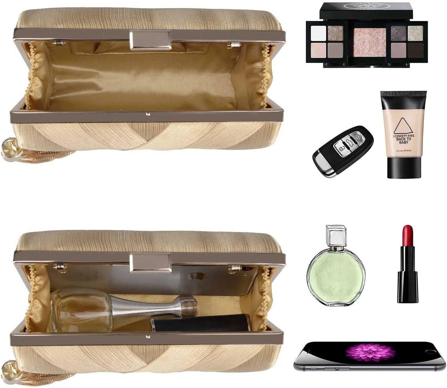 کیف کلاچ بهاره، کیف مجلسی منگوله دار زنانه شیک برای عروسی، شب جشن و مهمانی