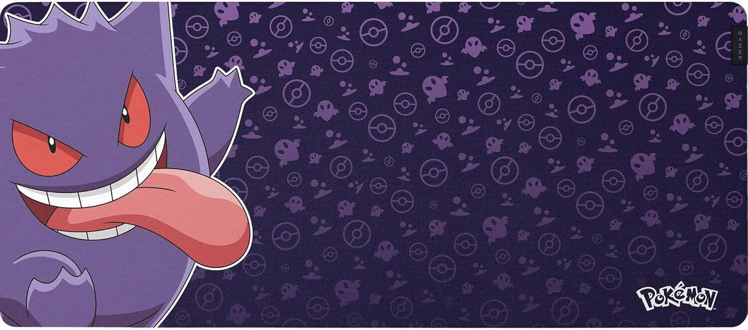 ماوس پد گیمینگ بزرگ Razer Gigantus V2 XXL، نسخه Pokemon Gengar، سطح پارچه ای بافت ریز، فوم لاستیکی ضخیم و متراکم، پایه ضد لغزش، XXL، بنفش | RZ02-03334200-R3M1