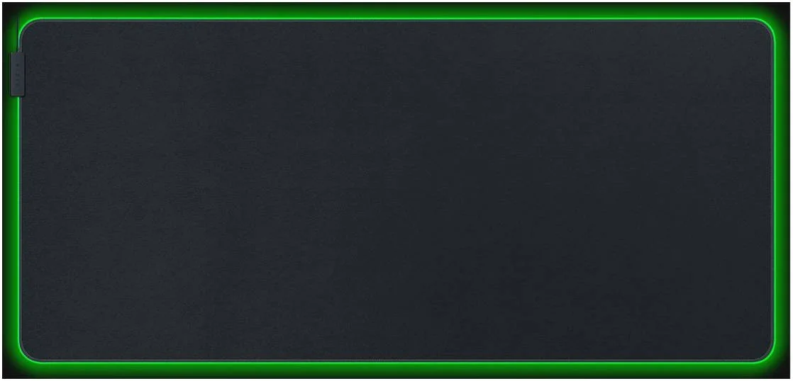 ماوس پد گیمینگ Razer Goliathus Chroma، سطح پارچه ای با بافت ریز، سایز بزرگ 3XL، بهینه شده برای تمام تنظیمات حساسیت و سنسور، ضخامت 3.5 میلی متر، 550W x 1200L میلی متر، مشکی | RZ02-02500700-R3M1