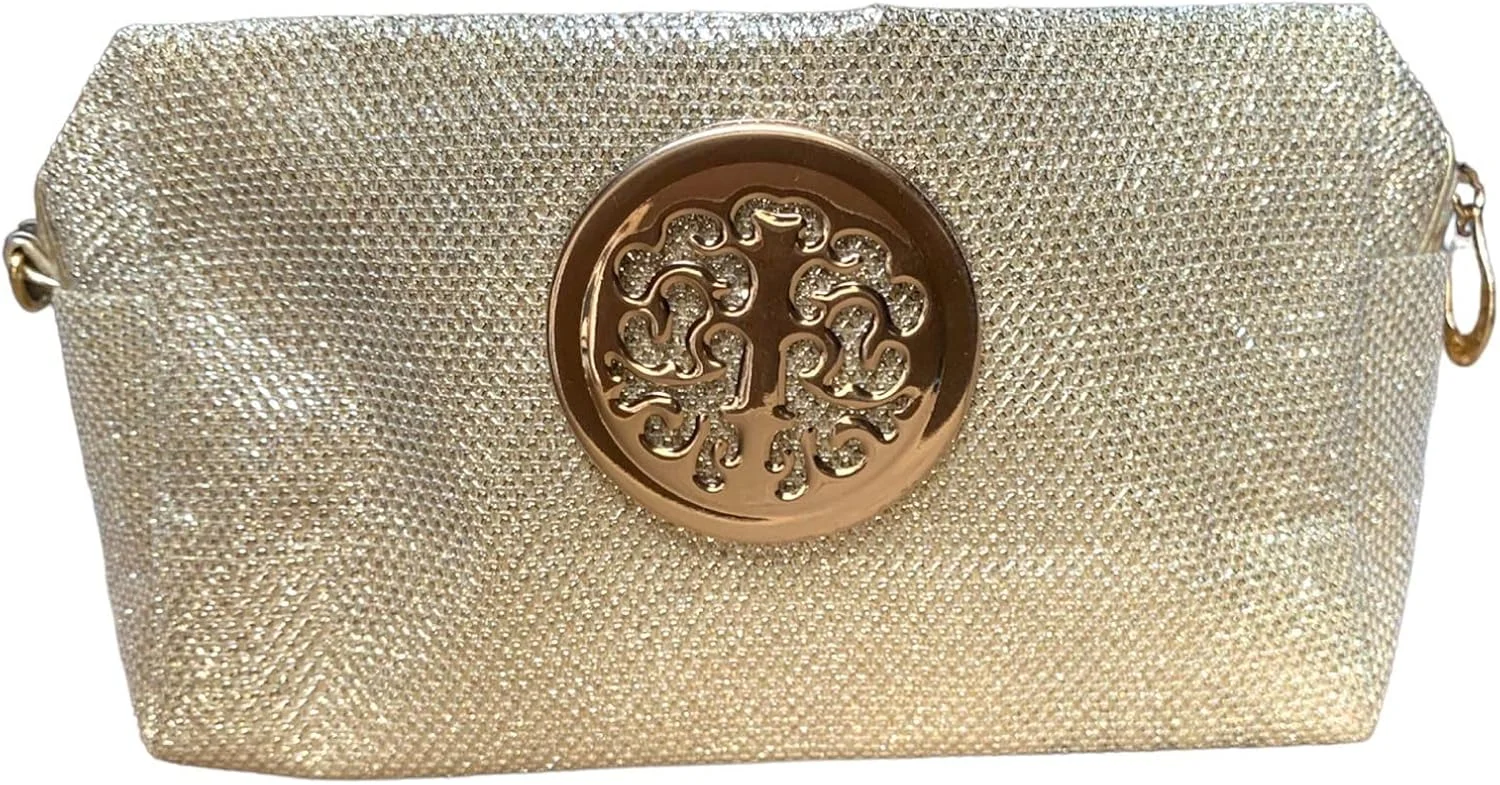 کیف کلاچ کوچک زنانه کول بیبی با بند مچی و بند بلند قابل تنظیم، کیف پاکتی، کیف شانه مجلسی، کیف تلفن دوشی مدل NWJ2060-WAA-SRK