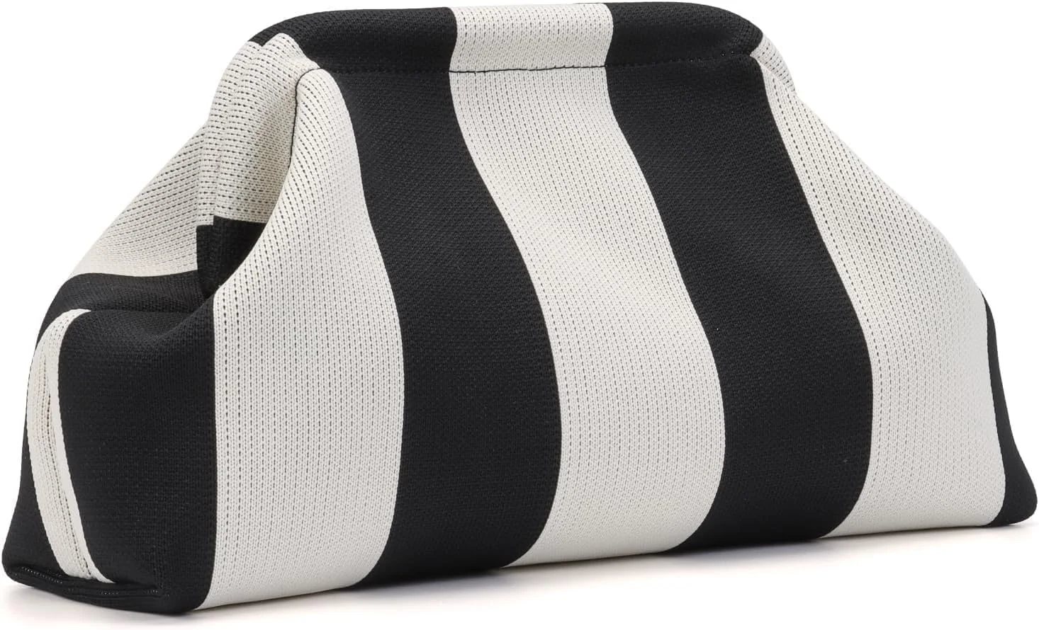 کیف کلاچ رنگی، کیف بافتنی قلاب بافی تابستانی، کلاچ ساحلی، کیف دستی قلاب بافی، کیف ابر چین دار برای مهمانی، کیف رنگی روزمره